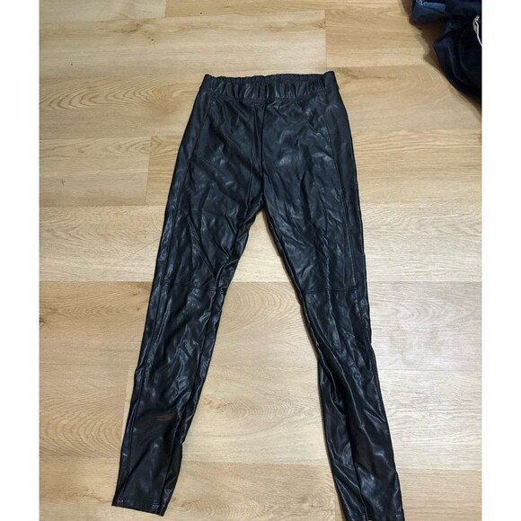 Express faux leather black leggings - Picture 1 of 4
